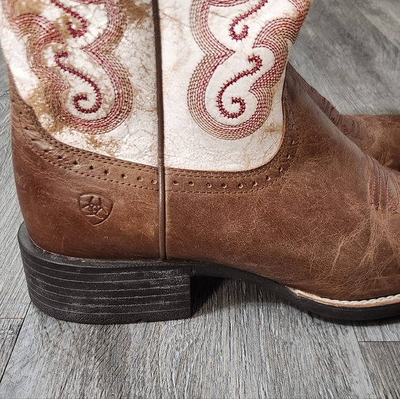 Ariat Womens Quickdraw Western Boots-Square Toe - Picture 8 of 11